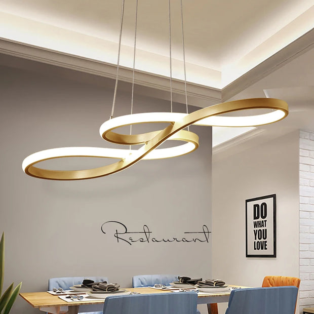 Modern Lighting –  Modern Kitchen Island Pendant Lights Bar Table Dining Room Decor Hanging Lights Remote Dimming Kitchen Led Cord Pendant Lamp
