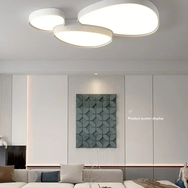 Modern Lighting –  Nordic Cobblestone Lamp Light Luxury Iron Modern Simple Atmosphere Creative Bedroom Home Decoration LED Living Room Ceiling Lamp