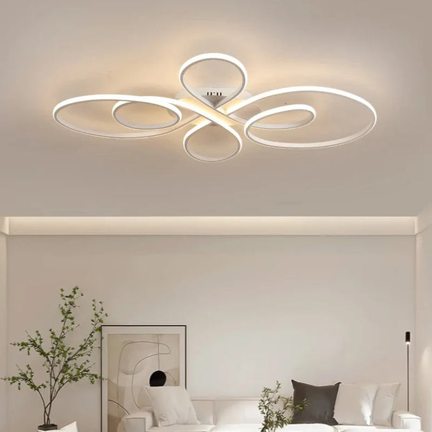 Modern Lighting –  Low Floor Living Room Ceiling Lights Remote Control Modern LED Surface Mounted Light Fixture Dining Room led Ceiling Lamps Dimme