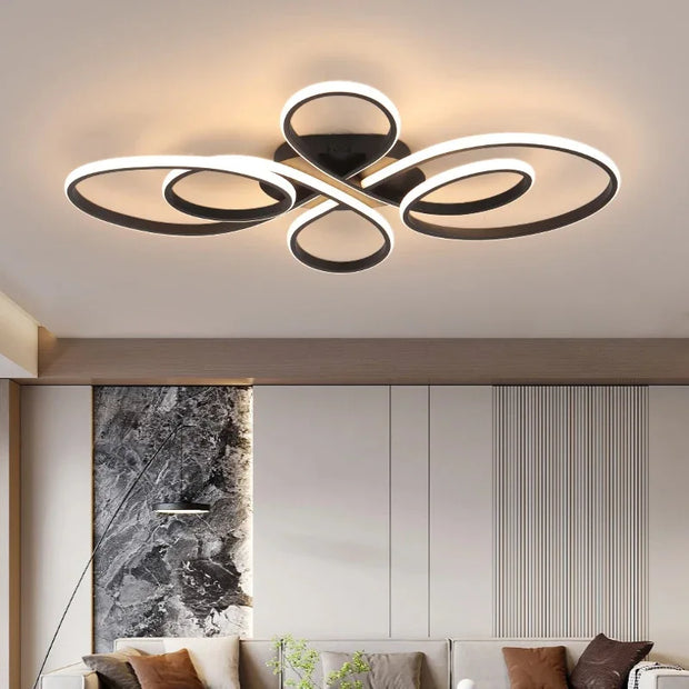 Modern Lighting –  Low Floor Living Room Ceiling Lights Remote Control Modern LED Surface Mounted Light Fixture Dining Room led Ceiling Lamps Dimme