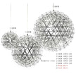 Modern Brief Loft Spark Ball LED Chandelier Fixture Firework Ball Stainless Steel Pendant Lamp for Home Decor Lighting 110-240V
