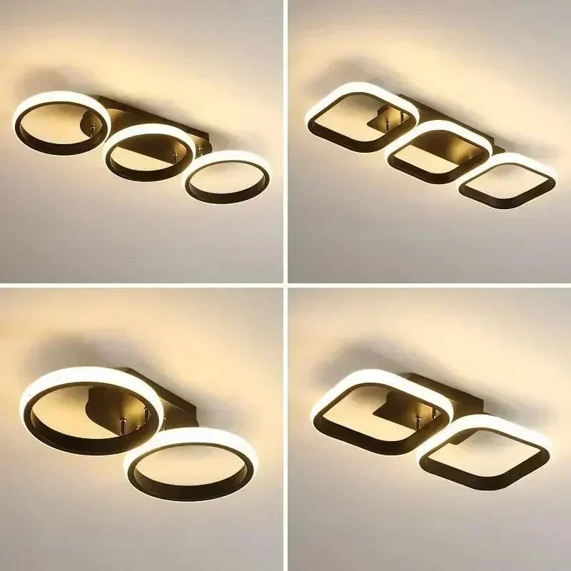 Modern Lighting –  LED Modern Ceiling Lights Square Light for Living Dining Room Aisle Hallway Bedroom Indoor Decor Luster Lighting Fixtures