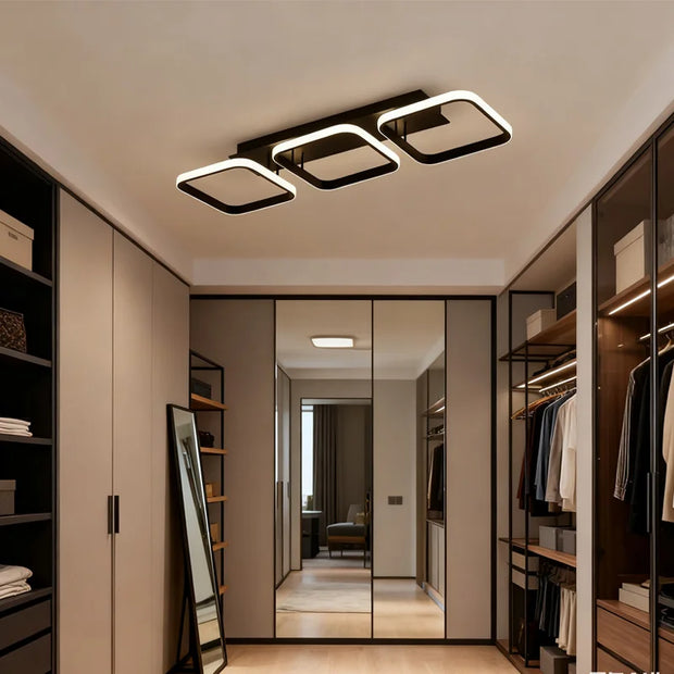 Modern Lighting –  LED Modern Ceiling Lights Square Light for Living Dining Room Aisle Hallway Bedroom Indoor Decor Luster Lighting Fixtures