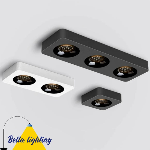 Modern Lighting –  Ultra thin surface mounted ceiling light 3.5CM simple and stylish home COB spotlight with no opening square 85-265V