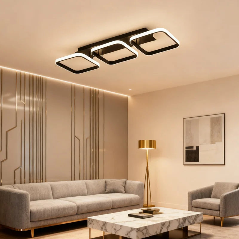 Modern Lighting –  LED Modern Ceiling Lights Square Light for Living Dining Room Aisle Hallway Bedroom Indoor Decor Luster Lighting Fixtures