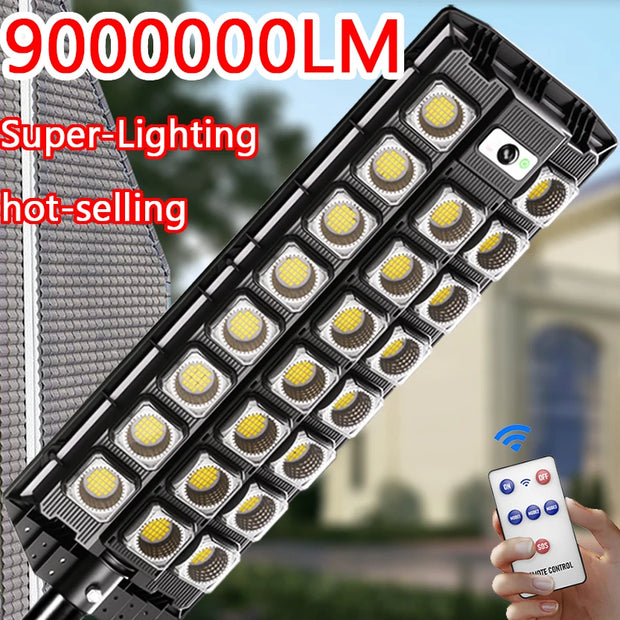 Modern Lighting –  Newest Solar Street Lights Motion Sensor LED Solar Flood Light Dusk To Dawn Outdoor IP66 Waterproof LED Security Lamp for Yard